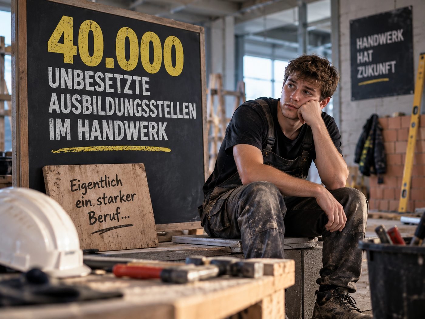 Unbesetzte Ausbildungsstellen im Handwerk – KI-generiertes Bild